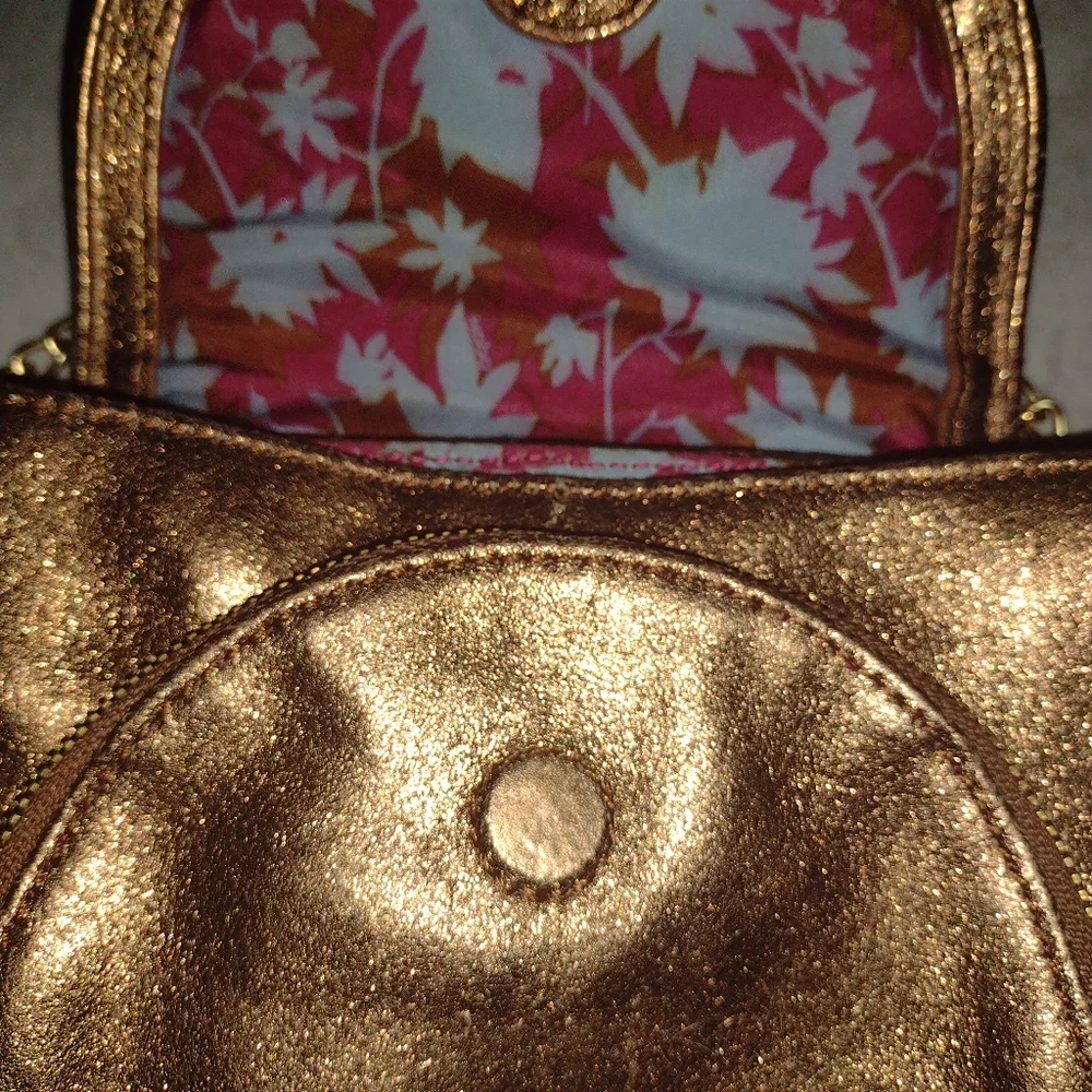 Hobo International gold zipper crossbody bag - Picture 4 of 7
